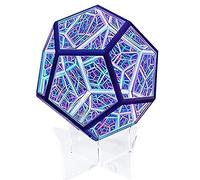 HUSHUI Infinity dodécaèdre lumière, dodécaèdre coloré Art lumière Chevet veilleuse Multicolore Lampe à LED pour Chambre Salon décor