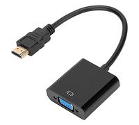 HUSHUI Interface Multimédia Haute Définition vers Adaptateur VGA, Convertisseur HD 1080P Compact et Durable pour Présentations Professionnelles, ABS Portable