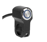 HUSHUI Interrupteur de Guidon étanche avec Bouton de Retour Manuel pour Moto ATV 22 Mm/0,87 Pouces ABS Noir 1 Paquet