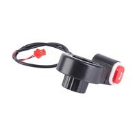 HUSHUI Interrupteur de Guidon Universel pour Moto - Bouton de Démarrage électrique Durable pour Guidon de 22 Mm/0,9 Pouces - Installation Facile - Matériau ABS Noir