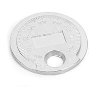 HUSHUI Jauge de Bougie D'allumage, Outil de Type Pièce de Monnaie en Acier Inoxydable, Plage de Mesure de 0,02 à 0,1 Po, 0,6 à 2,4 Mm, avec Structure Robuste pour L'entretien des