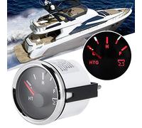 HUSHUI Jauge de Niveau de Réservoir D'eau de Bateau Marin de 52 Mm, Conception étanche et Durable pour Réservoir de Rétention D'eaux Usées, Couvercle Avant en Acier Inoxydable, Signal 0-190 Ohm