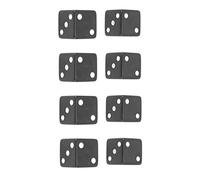 HUSHUI Jeu de Dés à 6 Faces, Jeu éducatif Durable, pour Activités en Classe, Mini Jeux, 8 Pièces en Plastique (Noire)
