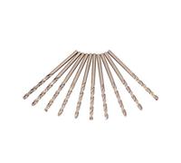 HUSHUI Jeu de Forets au Cobalt M35, Forets Hélicoïdaux HSS-CO Haute dureté pour le Perçage de L'acier Inoxydable, 10 Pièces (5mm)