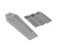 HUSHUI Jeu de Tarauds et Filières Miniatures 14 Pièces, Outil D'horloger en Métal à Filetage 0.7mm 2mm avec Plaque à Vis, pour la Fabrication de Bijoux et la Réparation de Montres