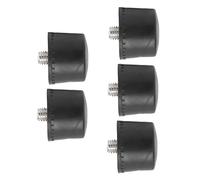 HUSHUI Jeu de Têtes de Marteau en Caoutchouc, Pointes de Frappe Noires Souples pour Usage Domestique, Minimise les Rayures, Matériau en Caoutchouc Durable 5 Pièces (Φ40mm)