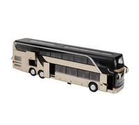 HUSHUI Jouet de Modèle de Bus à Impériale en Alliage électrique avec Lumière LED et Musique pour Enfants, Cadeau pour Enfants, Jouet de Voiture Hautement Résistant aux Chutes pour Une Récréation (Or)