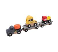 HUSHUI Jouet de Train en Bois, Améliorer la Coordination des Yeux, éducative, Facile à Assembler, Train Multi Rail Kids Train pour Les Enfants