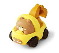 HUSHUI Jouet de Véhicule D'ingénierie pour Enfants, Pelle Interactive de Conception Animale de Dessin animé pour la créativité et L'imagination de Jeu en Plastique 5.9x8.6x5.9cm