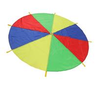 HUSHUI Jouet d'exercice de Parachute pour Enfants, Conception Durable Multicolore pour Les Jeux de Plein Air et Le Développement des Compétences en Travail D'équipe, Diamètre de 190 Cm