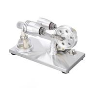 HUSHUI Jouet éducatif Générateur de Moteur Stirling pour Projets Scientifiques, Jouets Expérimentaux Technologiques pour Enfants, Cadre en Acier Inoxydable, 1 unité
