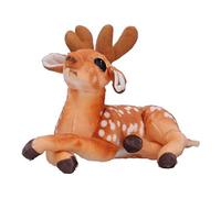 HUSHUI Jouet en Peluche de Cerf Sika simulé, Décor Réaliste, Tissu Doux pour Le Jardin et Le Confort de la Maison, 1 unité (30 cm)