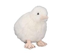 HUSHUI Jouet en Peluche Kiwi, Jouet Animal Moelleux Réaliste avec Visage Mignon et Cheveux Lisses, pour Les Enfants des Tout-Petits d'anniversaire Décoration de Maison (Blanc)