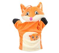 HUSHUI Jouets de Marionnettes à Doigt, Poupées de Marionnettes à Main d'animaux avec des Couleurs Vives pour Les Enfants Racontant des Histoires, Chantant et Mangeant (Renard Orange)