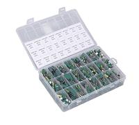 HUSHUI Kit de Condensateur électrolytique Type Haute Fréquence Basse Résistance pour Projets électroniques Aluminium Vert 460 Pièces