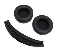 HUSHUI Kit de Coussinets d'oreille et Bandeau de Remplacement pour Casque de Jeu Virtuoso RGB Wireless XT SE, avec Mousse à Mémoire de Forme Haute densité et Cuir protéiné pour Plus