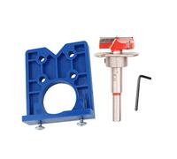 HUSHUI Kit de Gabarit de Charnière Dissimulée, Outil Léger en ABS Durable pour un Perçage Précis des Charnières dans les Meubles