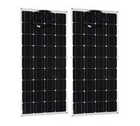 HUSHUI Kit de Panneaux Solaires Monocristallins, Contrôleur de Charge de Batterie 120W, Haute efficacité, pour Applications Hors Réseau, Matériau PVC