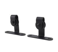 HUSHUI Kit de Quincaillerie pour Porte de Grange, Ultra Silencieux, Coulissant en Douceur, Construction Robuste à capacité de Charge élevée, avec Installation Facile, pour Placard,