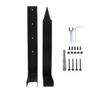 HUSHUI Kit de Réparation de Poste de Clôture, Carbone en Acier Lourde de Service Lourd Post Ancre Pic de Terre pour Réparer le Support en Bois cassé incliné