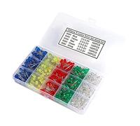 HUSHUI Kit D'économie D'énergie de Diodes Lumineuses LED, 500 Pièces, Couleurs Vives, pour Projets de Bricolage, variété Non Toxique de 5mm