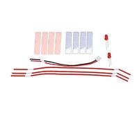 HUSHUI Kit éducatif de Batterie de Fruits DIY pour Enfants, Expérience Scientifique Pratique avec des Matériaux Métalliques Sûrs, Env.3,54 * 5,12 Pouces, 1 Jeu