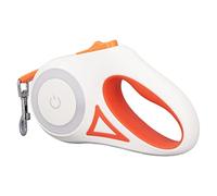 HUSHUI Laisse Rétractable pour Chien, Fonctionnement Fluide avec Lumière LED Brillante, Poignée Ergonomique Antidérapante, Longueur Réglable pour la Marche, Le Jogging, la Course (Style 3)