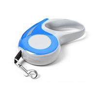HUSHUI Laisse Rétractable pour Chien, Ruban en Nylon de qualité Supérieure, Verrouillage à Un Bouton, sans Enchevêtrement pour la Marche et Le Jogging, 3 Mètres (Bleue)