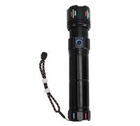HUSHUI Lampe de Poche LED, Batterie Rechargeable 9000 MAh, luminosité 1800 Lm, 4 Modes avec Affichage Numérique, Sortie USB, IPX6 pour Camping en Plein Air, Randonnée
