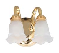 HUSHUI Lampe de Table pour Maison de Poupée, Lampe Miniature Alimentée par Batterie à Double Tête avec Design détaillé, pour Décoration de Bar, de Restaurant, de Maison de Poupée à