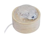 HUSHUI Lampe Dynamique à Ondulation D'eau, Projecteur LED USB pour Décoration Intérieure, éclairage D'ambiance Romantique, 9x9x9cm (Lumière chaude monochromatique)