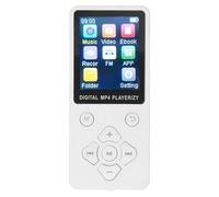 HUSHUI Lecteur MP4, écran Couleur 1,8 Pouces, Lecteur de Musique MP3 5.0 avec Son HiFi, Prise en Charge MP3 WMA Ape FLAC WAV OGG, pour Les études de Divertissement, la Salle de Sport (Blanche)