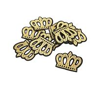 HUSHUI Lot de 10 Patchs Brodés Couronne Décoratifs à Repasser pour Vêtements, Sacs à Main, Chapeaux et Pantalons de Couleur Dorée