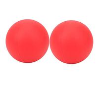 HUSHUI Lot de 2 Boules de Massage en Gel de Silice, Outil D'auto-massage pour Thérapie Ponctuelle, Soulagement des Douleurs Musculaires, avec Matériau en Silicone Durable pour la (Rouge)