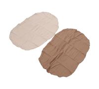 HUSHUI Lot de 2 Housses de Matelas à Langer, Draps de Matelas à Langer en Coton Doux pour bébé, Pratiques et Confortables pour les Nouveau-nés, Convient aux Standards 32,28 X 16,14 Pouces (Gruau