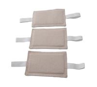 HUSHUI Lot de 3 housses de loquet de porte, coussin de verrouillage silencieux, en coton et chanvre réduisant efficacement le bruit, pour dortoir, bibliothèque, chambre d'enfant