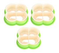 HUSHUI Lot de 3 -sandwichs avec Motif Feuille, Moule de qualité Alimentaire Sûr pour des Déjeuners Sains pour Enfants, 6 Pièces au Total, Idéal pour la Cuisine à Domicile