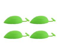 HUSHUI Lot de 4 Infuseurs à thé en Silicone, Design Mignon pour Préparer du thé Frais à la Maison ou en Voyage, Matériau Vert de qualité Alimentaire, Taille 10,2 Cm