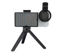 HUSHUI Lumière de Téléphone Portable à LED sans Fil, Lumière de Photographie Rechargeable, Tatouage Portable Lumière en Streaming avec Porte-Objectif CPL