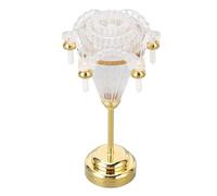 HUSHUI Lustre Miniature pour Maison de Poupée, Lumière LED à Piles, Conception Unique pour Décoration de Maison de Poupée à L'échelle 1:12, Hauteur 6,8 Cm