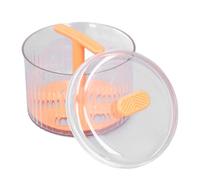 HUSHUI Machine à Boulettes de Viande Extrudées, Outil Transparent Efficace pour la Cuisine Domestique, Permet de Fabriquer Facilement Plusieurs Boulettes de Viande, 1 unité (Orange)
