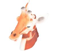 HUSHUI Marionnette à Main Girafe, Jouet Animal Mignon pour Raconter des Histoires, Cadeau d'anniversaire, 20x18.5x25cm, Latex Doux et