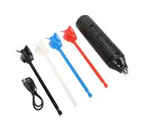 HUSHUI Mélangeur à Résine à Main, Agitateur électrique sans Balais Rechargeable avec 4 Pagaies de Couleur, pour Mélanger la Sculpture de Pigment de Peinture en Résine Céramique