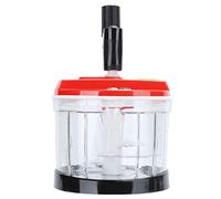 HUSHUI Mélangeur Manuel avec Lames en Acier Inoxydable pour Hacher et Mélanger Rapidement dans la Cuisine, Broyeur D'aliments, Hachoir à Légumes (Taille moyenne 3,8x6,3 cm)