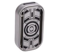 HUSHUI Métal Carte Poussée Jouet Décompression Soulagement du Stress Pousser Curseur Boules en Acier Inoxydable Gravé Motif pour Attente Méditation