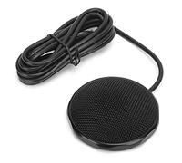 HUSHUI Microphone USB de Conférence, Micro de Bureau Durable pour Réunions Professionnelles en Ligne, Compatible avec PC et Ordinateur Portable, Couleur Noire, 1 unité