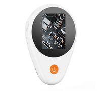 HUSHUI Microscope électronique Portable, Grossissement 500x avec 8 Lumières LED et écran IPS de 2 Pouces, pour Les Expériences Scientifiques et la Recherche (Blanche)