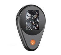 HUSHUI Microscope électronique Portable, Grossissement 500x avec 8 Lumières LED et écran IPS de 2 Pouces, pour Les Expériences Scientifiques et la Recherche (Noire)