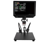 HUSHUI Microscope Numérique 4K HD Portable pour L'inspection des Circuits Imprimés électroniques, Conception LCD de 8 Pouces