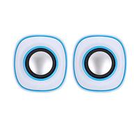 HUSHUI Mini Haut-Parleur USB Stéréo Portable avec Fonction Haut-Parleur pour Ordinateur, Ordinateur Portable et Appareils Mobiles - 1 Paire